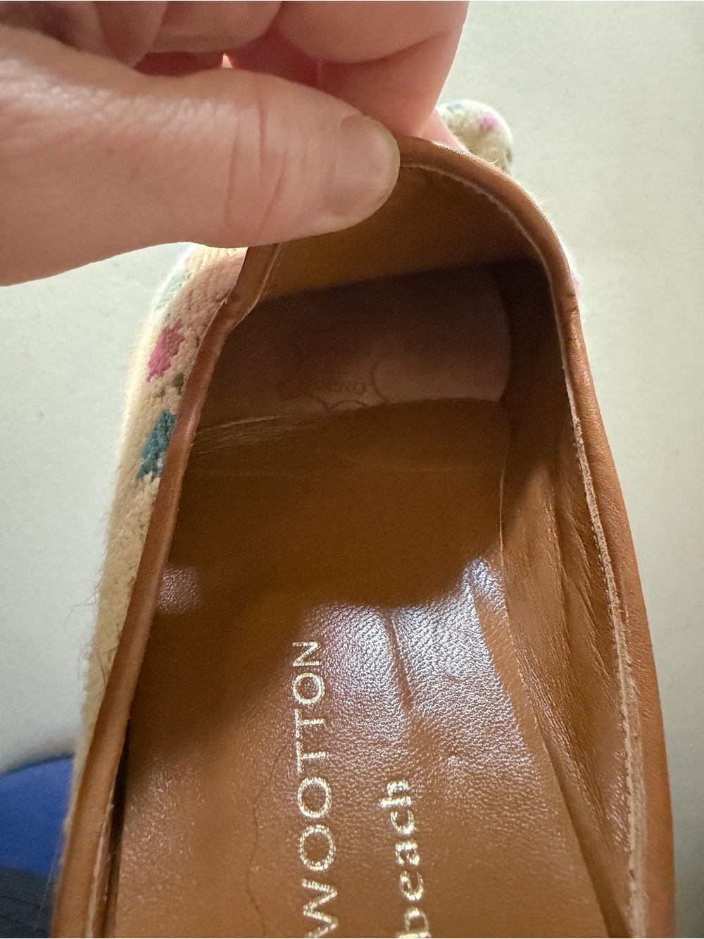 Stubbs & Wootton Cream Beaded Polka Dot Mules - Picture 3 of 3